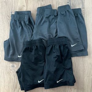 5 pairs boys Nike shorts size 6